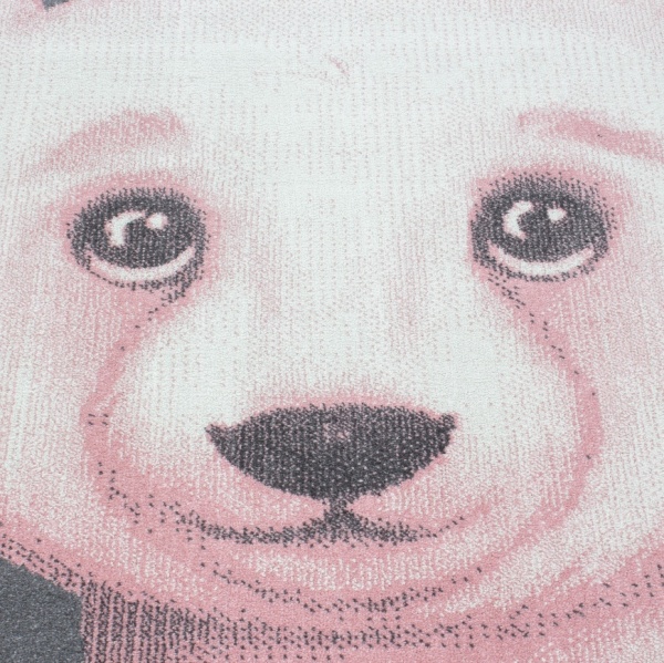 Bamby Kids Pink Bear Rug